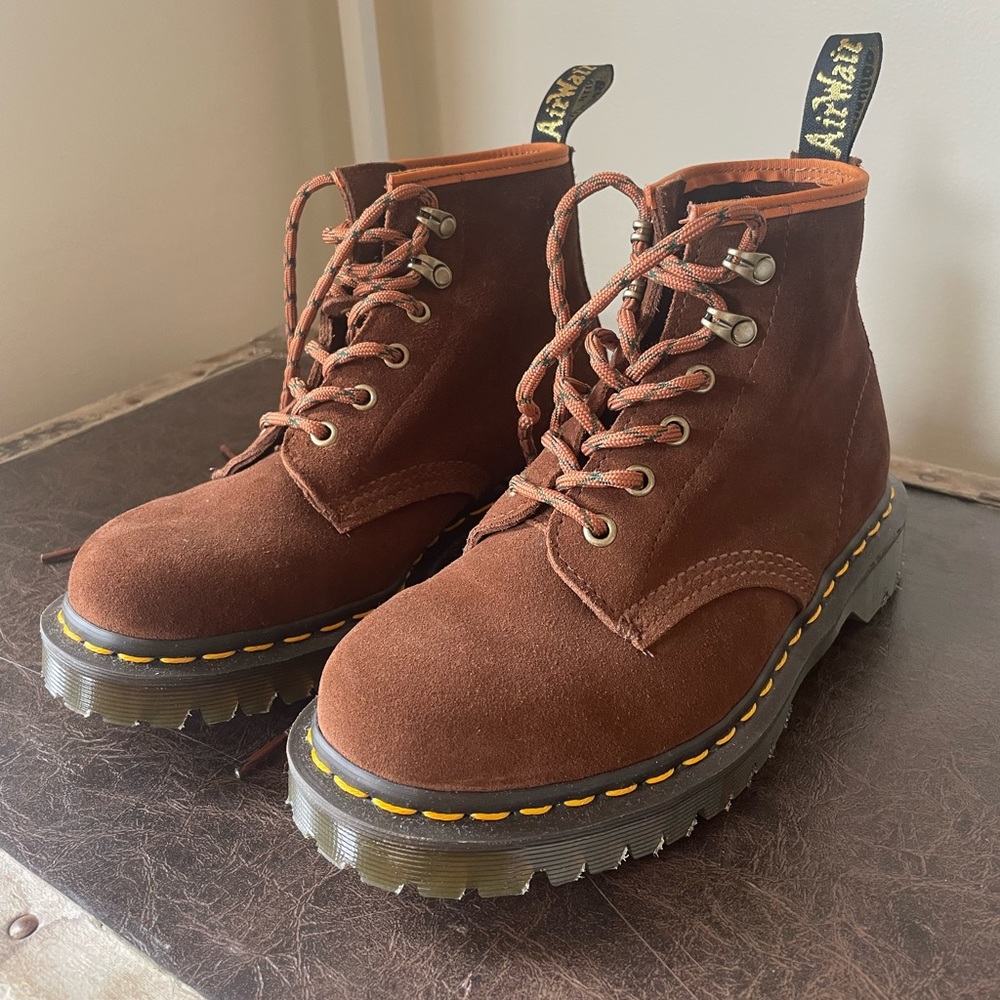 Dr Martens brown suede boots, size 7